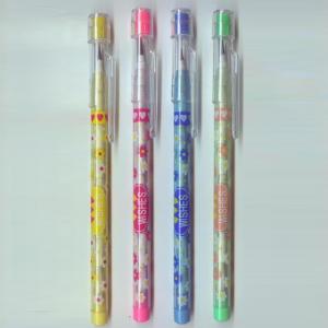 plastic multi-head bullet push pencil with eraser topper for kids