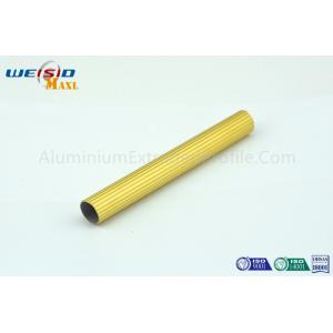 China 6063 T5 Golden Color Anodised Aluminium Profile ，Extruded Aluminum Tube supplier