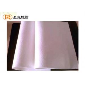 400gsm Staple 100 Polyester Non Woven Fabric / Nonwoven Geotextile Fabric