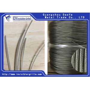 China Invisible Grilles 304 Stainless Steel Wire 3.5mm Diameter Rust Resistance supplier