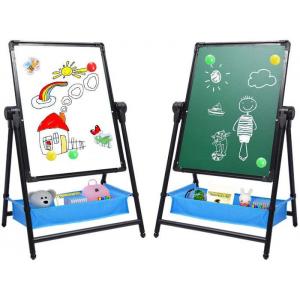 360° Rotating Magnetic Double Sided Dry Erase Board w/Chalkboard & 4/8pcs Markers