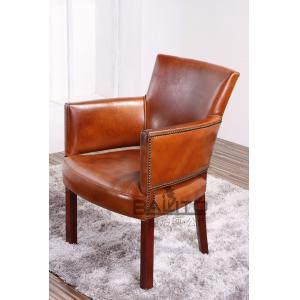 China luxury antique leather hotel arm chair furniture,#2047 supplier