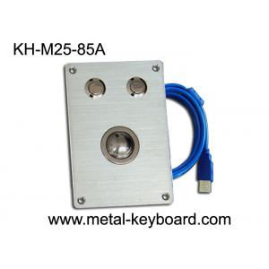 China Rugged Kiosk industrial pointing device with 25MM Metal Trackball Mouse and 2 round buttons supplier