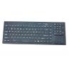 OEM customs military keyboard with red backlight and front panel mounting