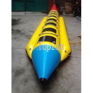 China Inflatable Banana Boat For Sale / 0.9mm Pvc Tarpaulin / OEM Color / Sizes supplier