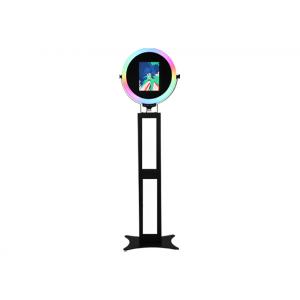 China Tablet Kiosk Ipad Photo Booth Selfie Ring Light Photo Booth For Dj Bars Vlogs supplier