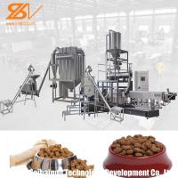 China Twin Screw Pet Food Extruder Machine Pet Feed Processing Machine Lively Shape Plant Simens Motor on sale