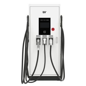 China 60KW AC DC Three Connectors Charging Station / EV DC Fast Charger For EU Market supplier