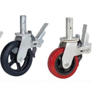 Fexible adjustable PVC Rubber PA material bearing 350-420kg wheel caster