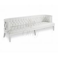 China Elegant Wooden Sofa Dubai white Wedding Furniture Sofa and Event Rental Sofas for Sale on sale