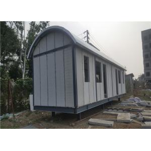 China Prefab Light Steel Frame Mobile Home With Arched EPS Sandwich Panel Roof supplier