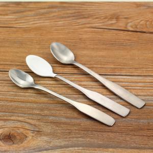 China High quantity Stainless steel brushed baby spoon/flatware/cuisine/tableware/small spoon supplier