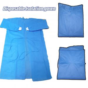 Protective Clothing Preventing Cross Infection Disposable Isolation Gown With SMS