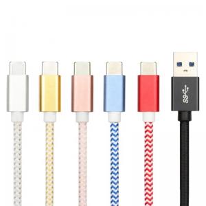 China 1 Meter Nickel Plated 3.1 Metal PD USB C Charging Cable supplier