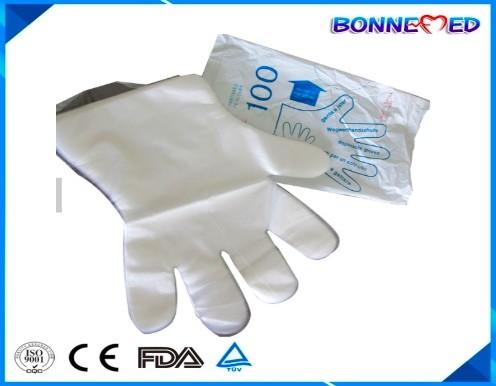 BM-6005 Wholesale Good Quality Disposable Transparent PE Gloves LDPE Glove