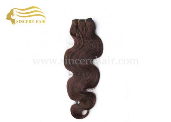Hot Sale 20" Body Wave Hair Weft Extensions for sale - 20" Dark Brown 100% Remy
