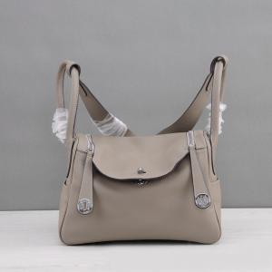 China high quality 30cm 26cm grey Western Style Genuine Leather Shoulder Bag Women Tote Hand Bag Designer Handbag M-G02-23 supplier