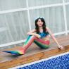 China Colorful Unicorn Mermaid Tails For Swimming With Flower Monofin Fade - Resistant wholesale