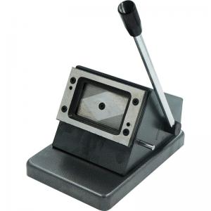 China Manual PVC Die Card Cutter For Business ID Card Production Machine In Black supplier