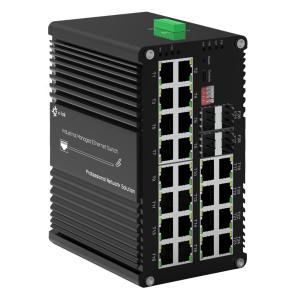China Switch Ethernet Gestionado L2+ 24 Puertos PoE+ 4 Ranuras SFP Robusto Auto MDIMDIX supplier