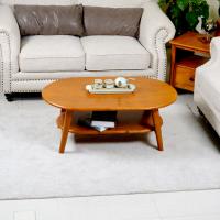 China Retro Oval NC Painting Rubberwood MDF Coffee Tables on sale