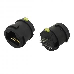China Round head IP67 Waterproof RJ45 Connectors with LED supplier