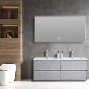 120cm Bathroom Furniture Cabinets Double Sink Bathroom Vanity With Mirror
