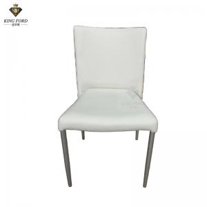 PU Leather Dining Room Chairs With Metal Legs Home Furniture