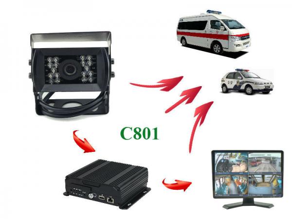 IR Day & Night Vehicle Mounted Cameras Weatherproof 2.0 Megapixel Rear View C801