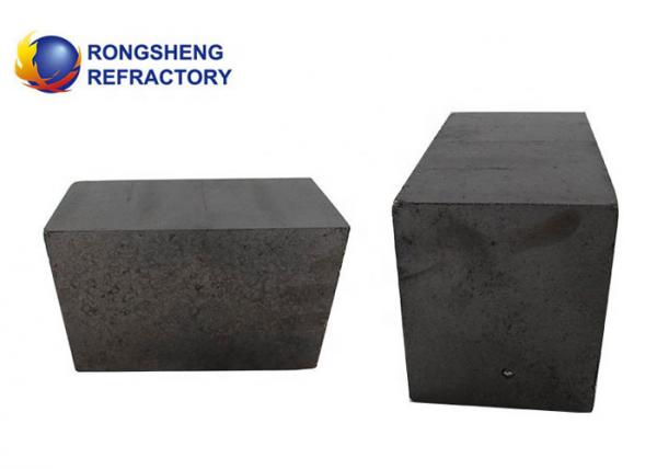 Thermal Conductivity Magnesia Carbon Brick , High Basic Slag Resistance