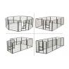 China 80x80cm x10pcs Black Powder Coated Wire Mesh Small Size Dog Kennel,Pet Cages,Carriers &amp; Houses,Welded Mesh wholesale