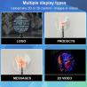 China 75CM 3D Hologram Fan for Indoor Advertising LED Holographic Display Projector with 360 Degree Floating Visual Effects wholesale