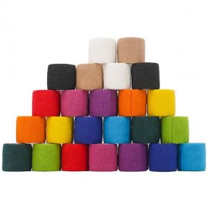 Bulk Wholesale Custom Size Medical Supplies Non Woven Easy Tear Self Adhesive Vet Wrap Cohesive Elastic Bandage
