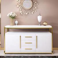 China Modern Marble Sideboard Cabinet Stainless Steel Paint Customization on sale