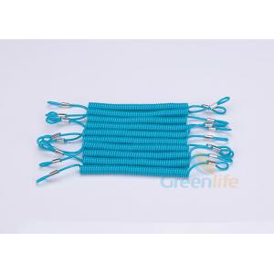China Multi - Purpose Coiled Security Tethers , Changable Loop Ends Hand Tool Lanyards supplier