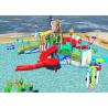 China Family Slide Theme Park Design Spiral / Straight Fun Interactive Water Rides wholesale