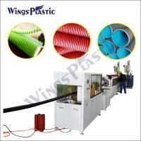 China HDPE PP Polyethylene Double Wall Corrugated (DWC) Drainage Pipe Extrusion Production Line Machinery on sale