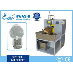 Fry Basket Wire Seam / Rolling Automatic Welding Machine , Wire Basket Spot Welding Machine