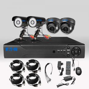 China DIY CCTV Security 4CH 720P 1.0MP Camera AHD DVR Day Night Home Surveillance System supplier
