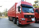 12 Wheels LHD Euro2 336HP Cargo Stake Body Truck / Livestock Container Truck