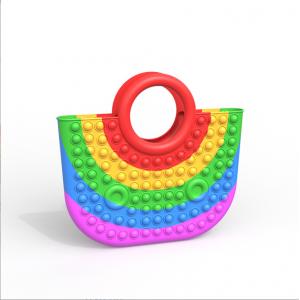 China Fashionable Colorful Silicone Rubber Toy Handbag For Girls Gift supplier