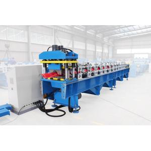 China Glazed Tile Ridge Cap Roll Forming Machine With 8 - 12m / Min Forming Speed supplier