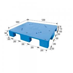 Single Side Nestable Plastic Pallet 120*120cm Polyethylene Plastic Skids