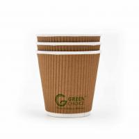 China Sleeveless Ripple Wall Paper 4 OZ Disposable Coffee Cups on sale