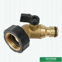 China Garden Hose Pipe One Way Shut Off Valve Brass Fittings on sale