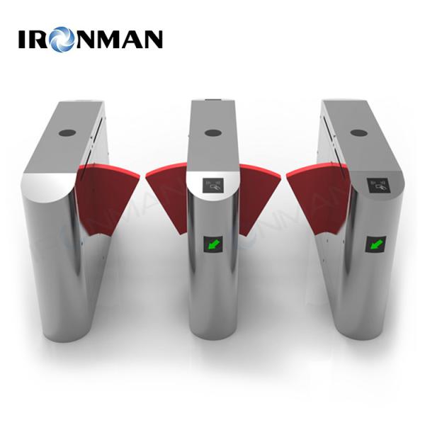 Exhibition Flap Barrier Turnstile Anti Interference With Alarm Function