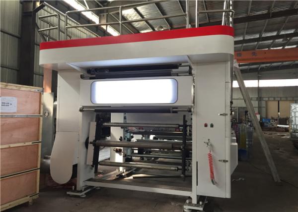 High Precision PLC Roto Printing Press , Flexo Gravure Printing Machine 0.6Mpa Pneumatic Source