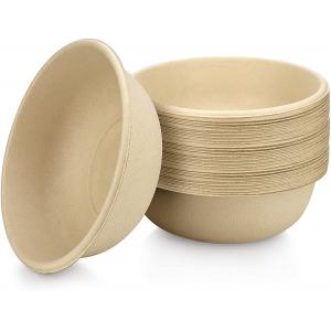 Eco Friendly Disposable Compostable Bowls Bagasse Sugar Cane Fibers Bowls