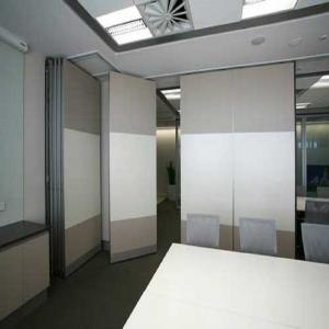 China Fire Resistant Office Acoustic Plywood Partition Wall / Sliding Room Dividers supplier
