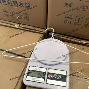 2.6mm Plastic Coated Metal Hangers white For Dry Cleaning Shop